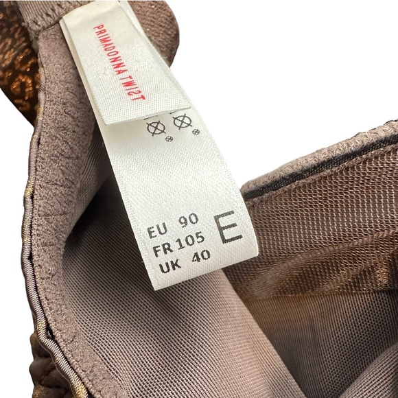 Prima Donna Twist | Penn Station Balcony Bra Brown Zebra Size 40E - Picture 11 of 11